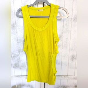 NWT Free People Ribbed Cut Out Tank Extra Small